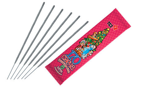  Бенгальские свечи 6 шт 170 мм в пакете  в Северобайкальске